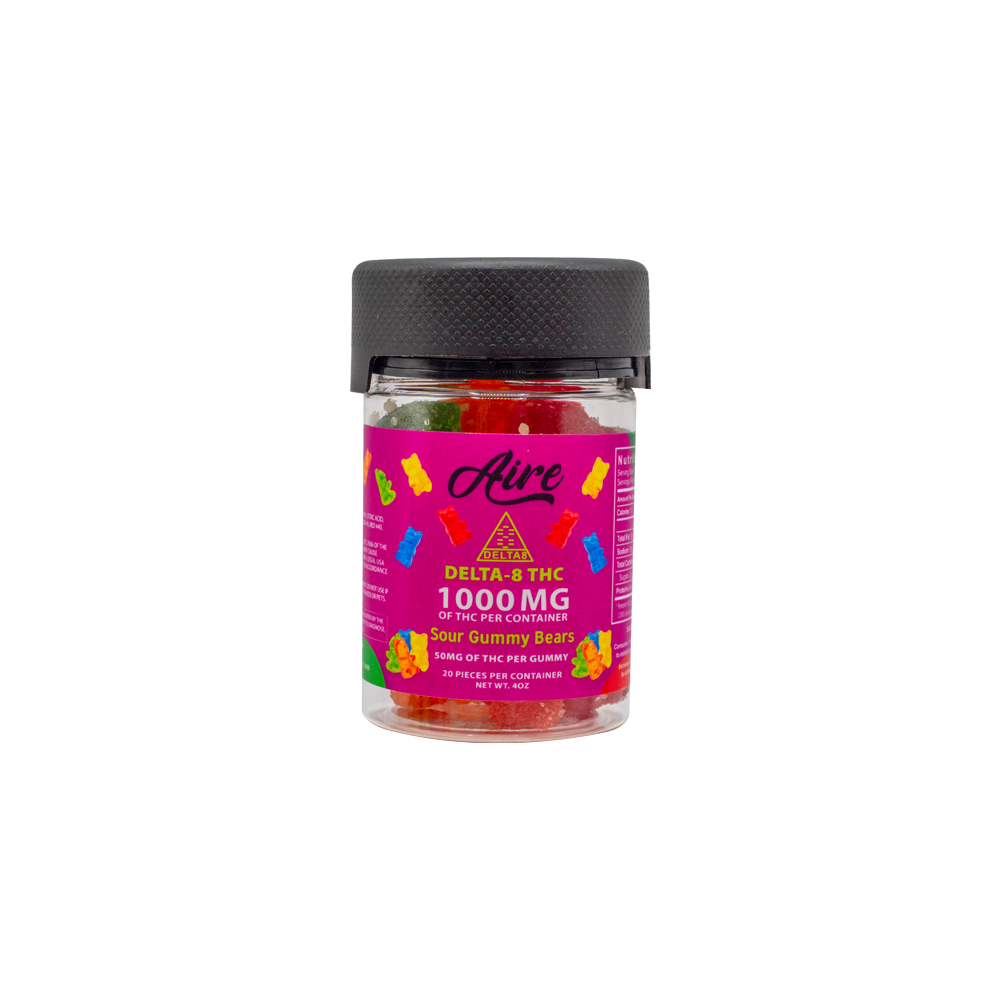 Delta-8 Gummies 1000MG - Sour Bears - BestCBDFinds