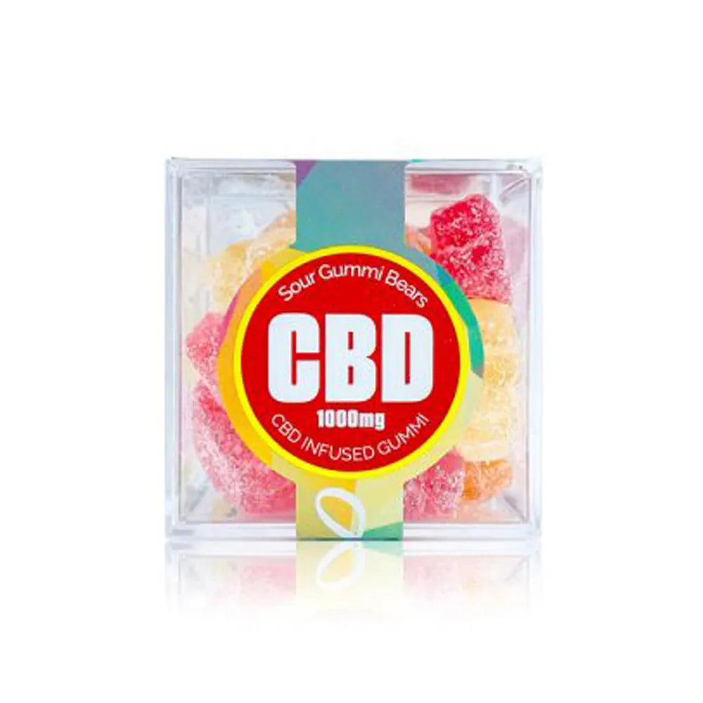 CBD Full Spectrum 1000MG Gummies - Sour Bears - PuffPlug305
